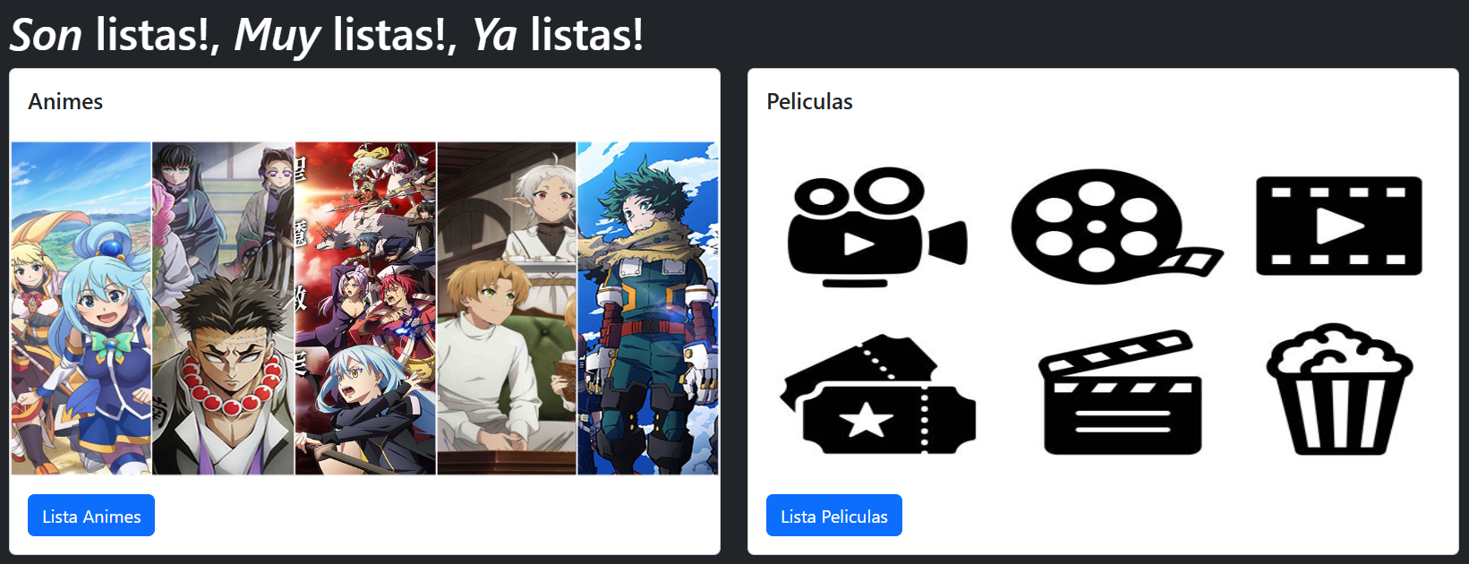 Listas! Listas! Listas!